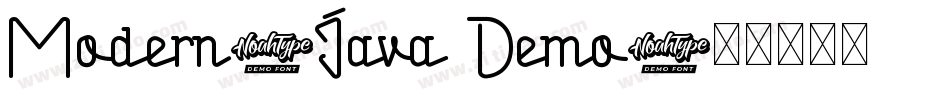 Modern-Java Demo字体转换
